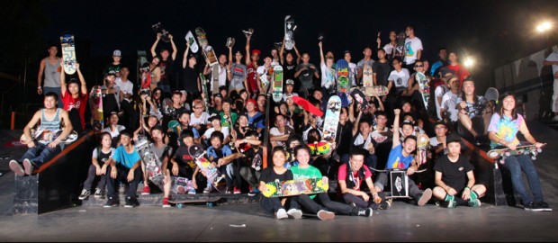Psychos team skater – 66 in Shenzhen Go skateboarding Day Psychos 滑手六六在深圳滑板日比赛照片