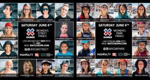 X Games 2016 女子组赛事直播时间